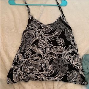Flower print tank